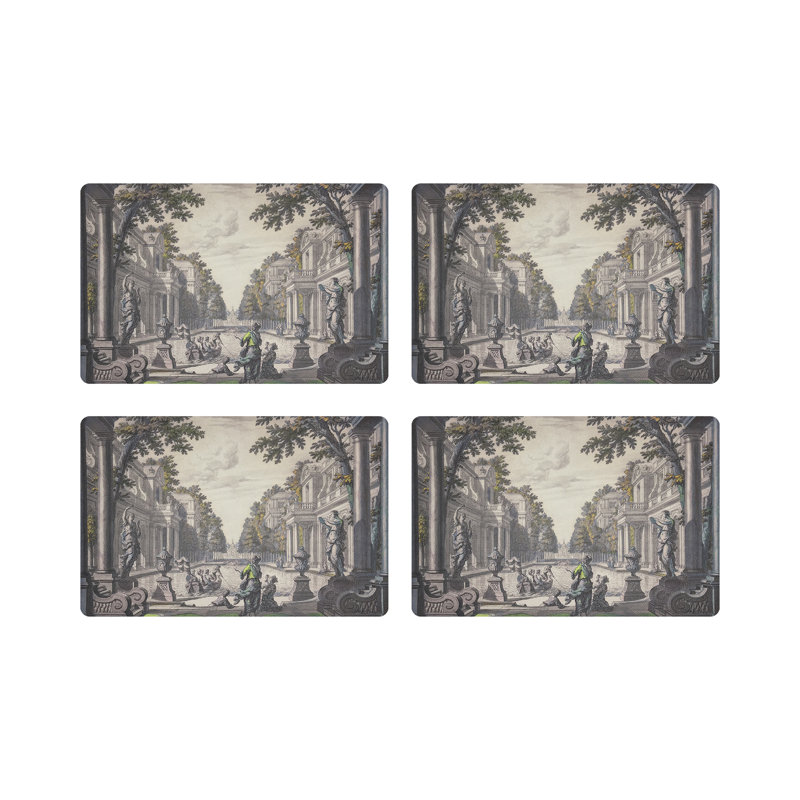 Dimanche a Paris Pebble 17.5" Vinyl Placemat, Sunrise