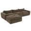 Canapé entièrement compressé avec mousse haute densité, dossier et coussin de siège intégrés, bordure décorative, combinaison libre-1085916264