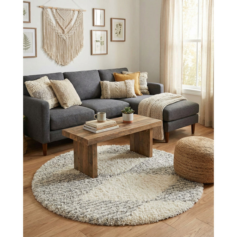Tarquinio Rug, Gray, Round 8'