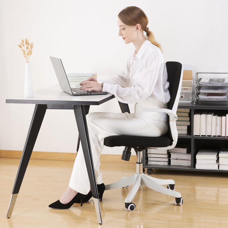 Modern Ergonomic Executive Mesh Office Chair with Adjustable Arms, Black