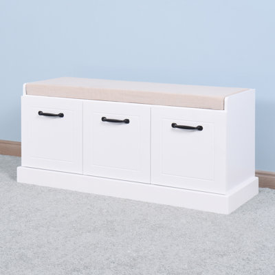Banc de rangement en bois