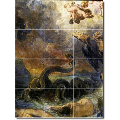 Carreau de céramique décorative 18 po x 24 po 6 po x 6 po