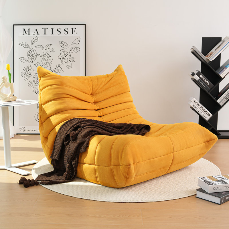 Fauteuil à billes sans accoudoirs - Support en mousse amélioré, sièges de détente rembourrés à compression douce