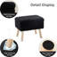 Petit tabouret d'appoint avec repose-pieds en bois-1303797759