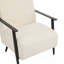 [Ensemble de 2] Méridienne beige moderne de 26,38 po avec revêtement en polyester et structure en métal robuste, idéale-334082308-334082309