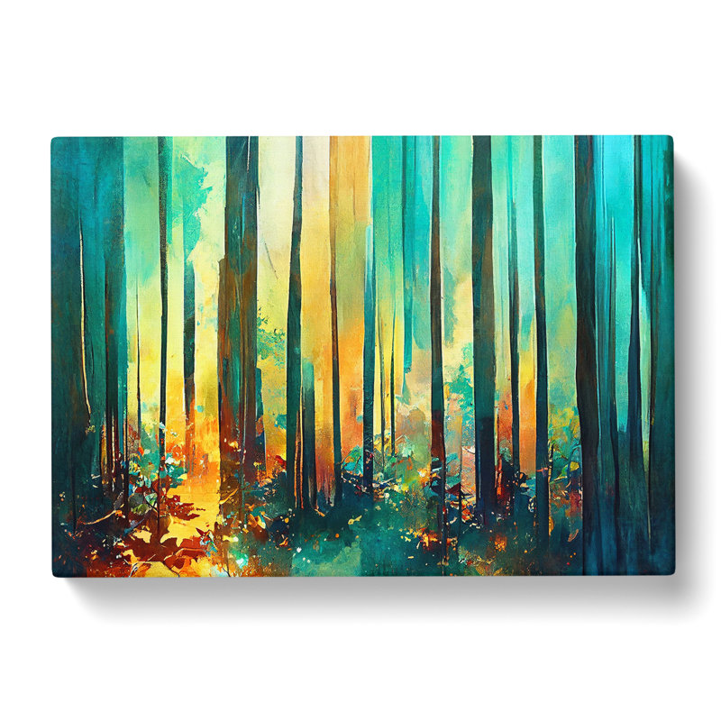 Captivating Abstract Forest Vol.4 - Wrapped Canvas, 40cm H x 60cm W x 3cm D
