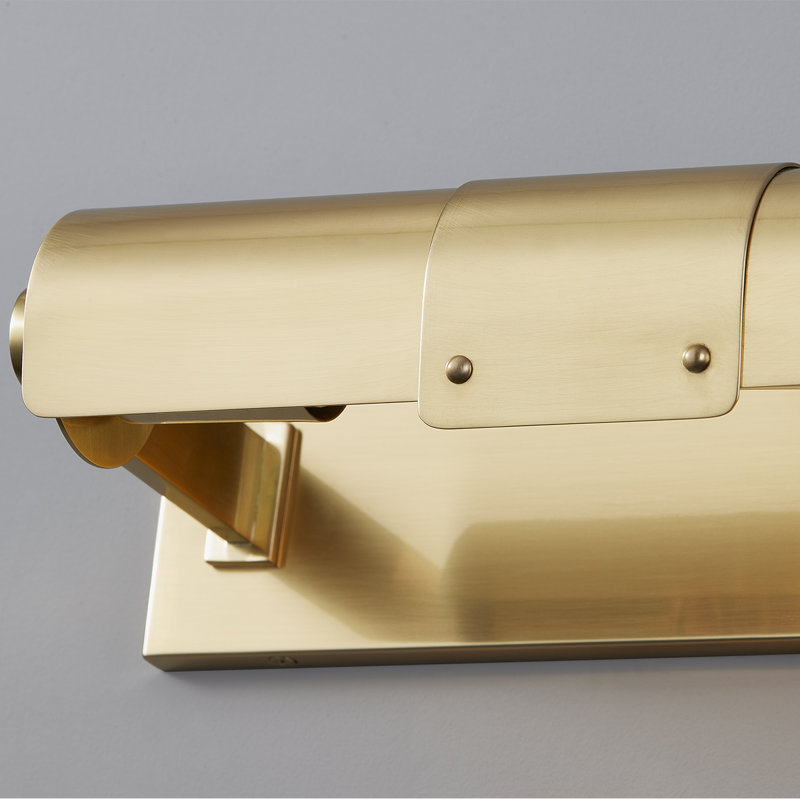 Oneonta Light Picture Light, Aged Brass, 3.5" H x 15.25" W x 3.5" D