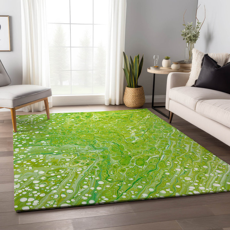 Premium Machine Washable Mayfield Clover Rug, Rectangle 10' x 14'