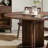Simple creative solid wood round dining table-104326761