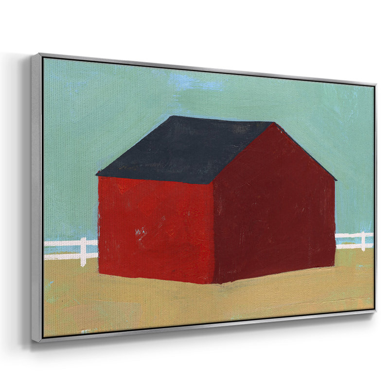 Toile tendue encadrée Big Red One III, H 27 po x l 41 po x P 2 po, Encadrement argenté