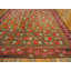 Tapis antique antique grand motif crocheté rose