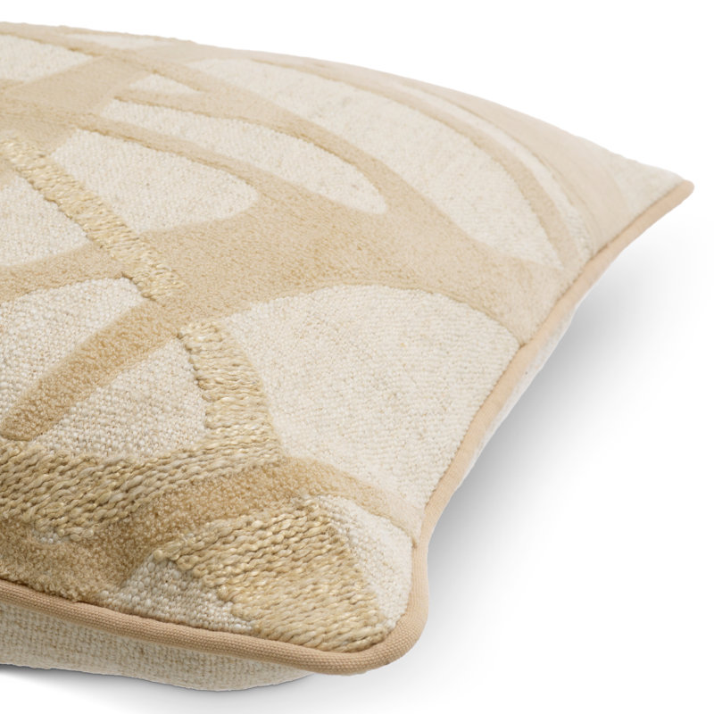 Saphira Pillow Cover & Insert, Natural Abstract, Rectangle 15.75"H x 23.62"W