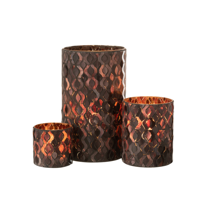 Cozy Glass Tabletop Hurricane, 22.5cm H x 12.5cm W x 12.5cm D