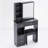 29.2" Left Drawer Desktop Vanity Table With Cushioned Stool, Right Sliding Mirror, Multi Layer High Capacity Storage, Practical Fashionable Dresser, Suitable For Small Space-1940332214