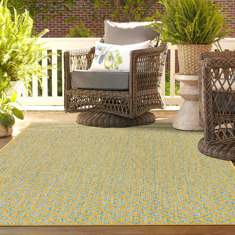 Tapis d'extérieur Jill Zarin Costa Rica, Rectangle 7 pi 10 po x 10 pi