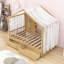 Lit en bois avec rideaux et 2 tiroirs-1389162990-1389162991