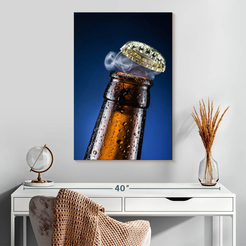 Yarlin Beer Bottle Cap, 30" H x 20" W