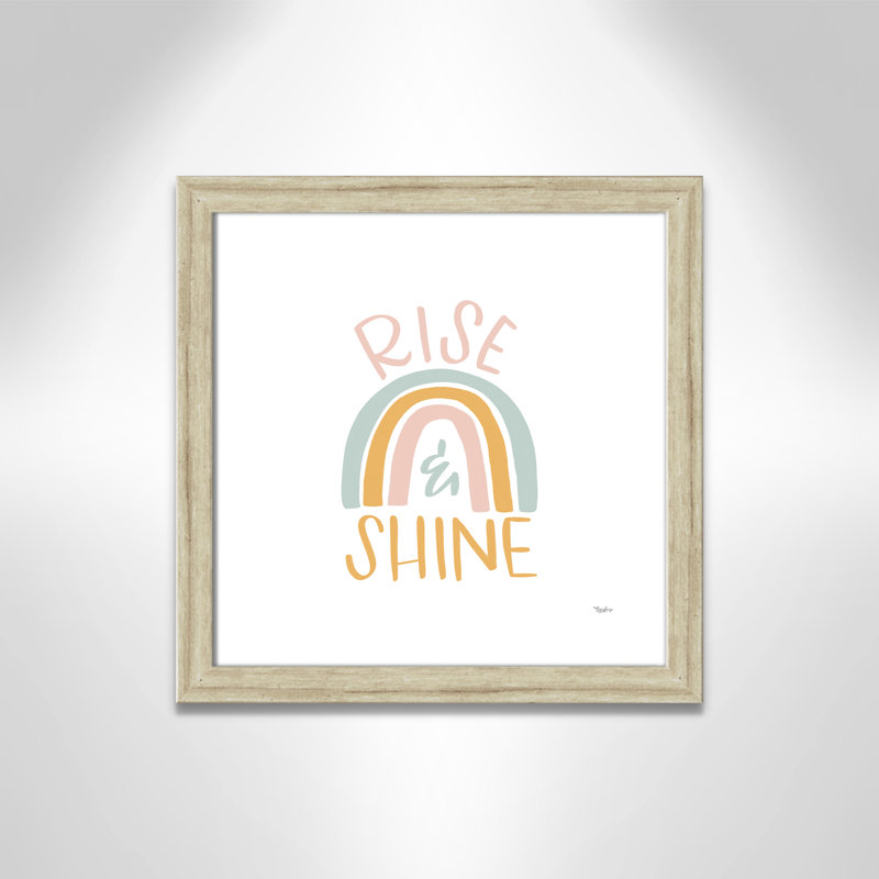 Décoration murale élève brillance pour enfant, H 18 po x l 18 po x P 0,63 po, Beige Flat Framed