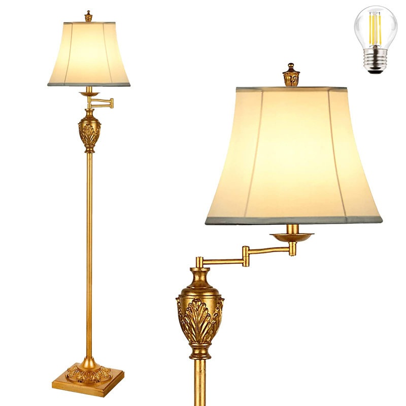 Lampe sur pied à DEL Traditional, 60.5, Doré