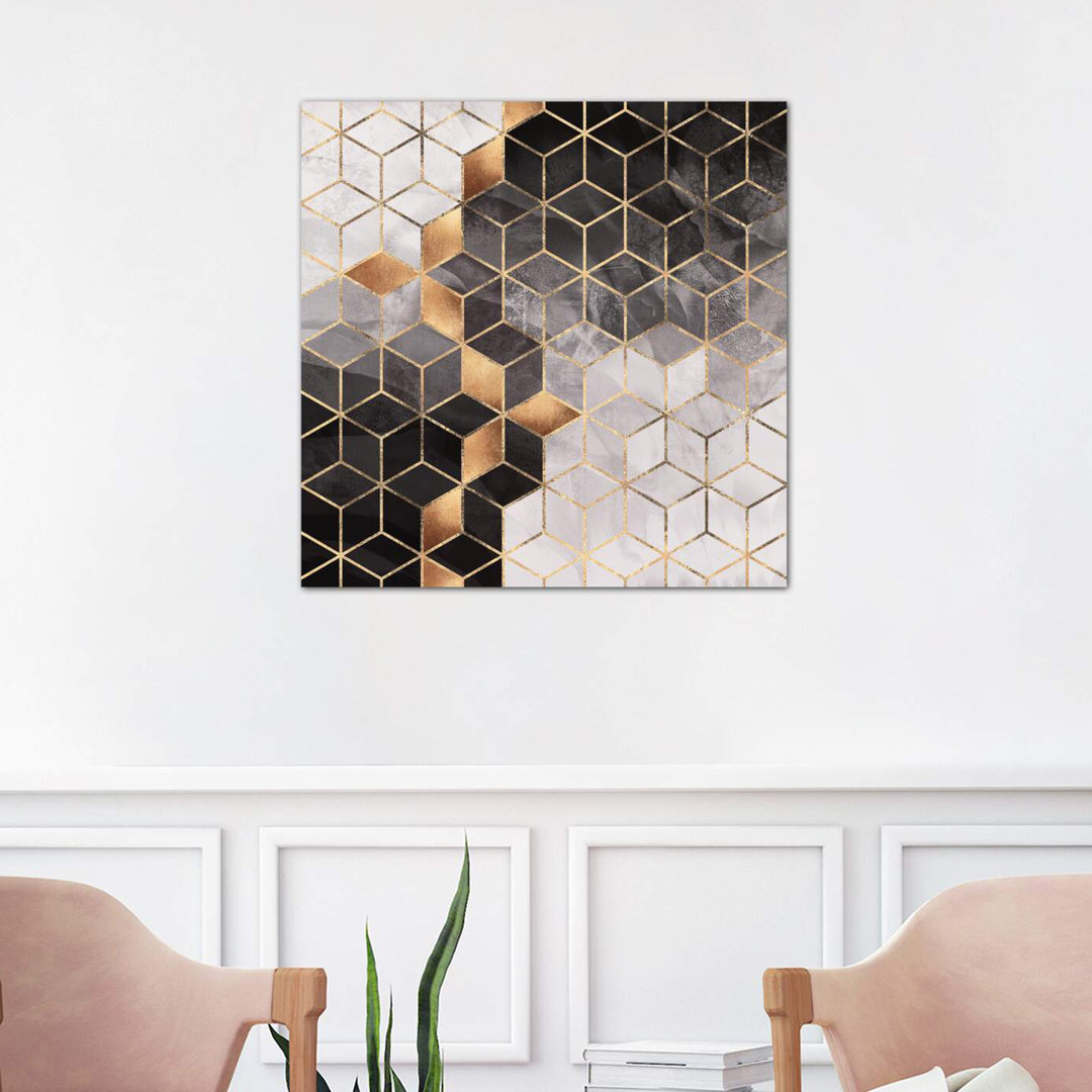 Smoky Cubes II by Elisabeth Fredriksson - Graphic Art Print on Canvas