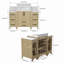Meuble-lavabo de rangement Freestangding