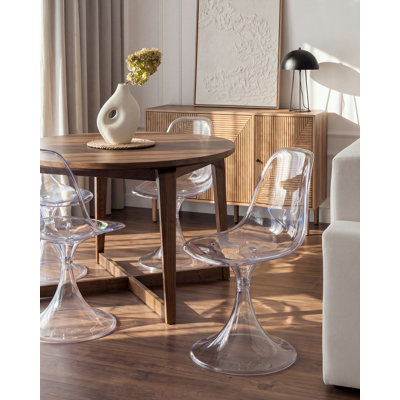 Set of 2 Dining Chairs CLARKSVILLE Transparent