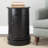 Regan Solid Wood Swivel Drum End Table with Storage-1172392190