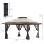 Pavillon de jardin avec moustiquaire Outsunny