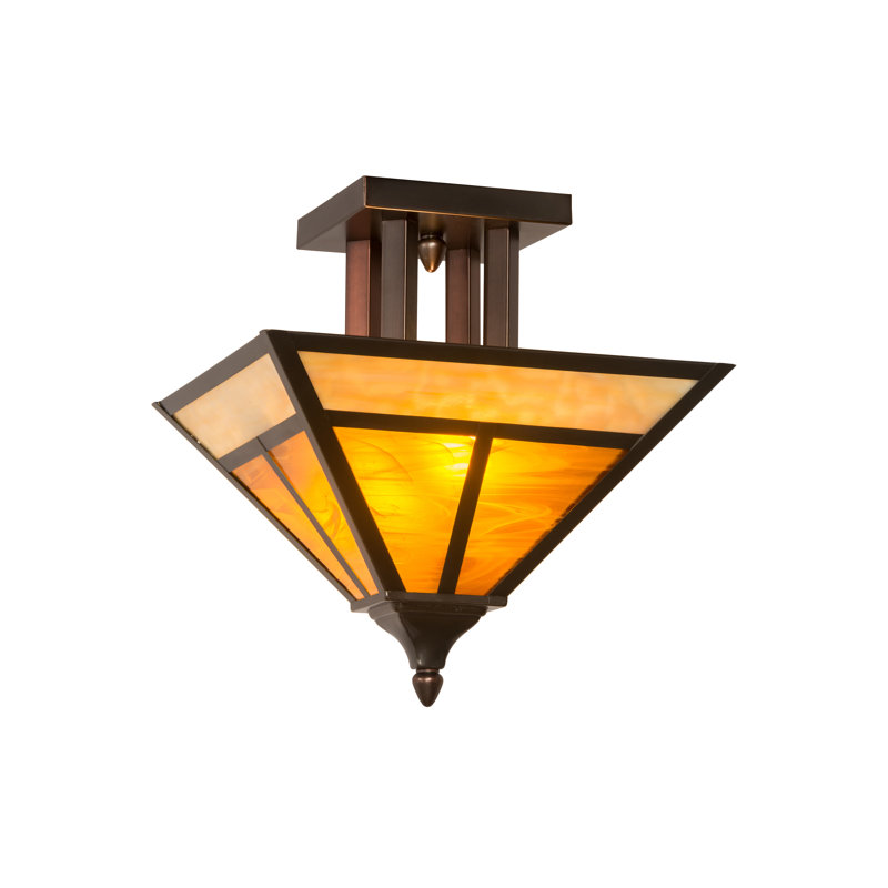 "T" Mission 2 - Light Semi Flush Mount