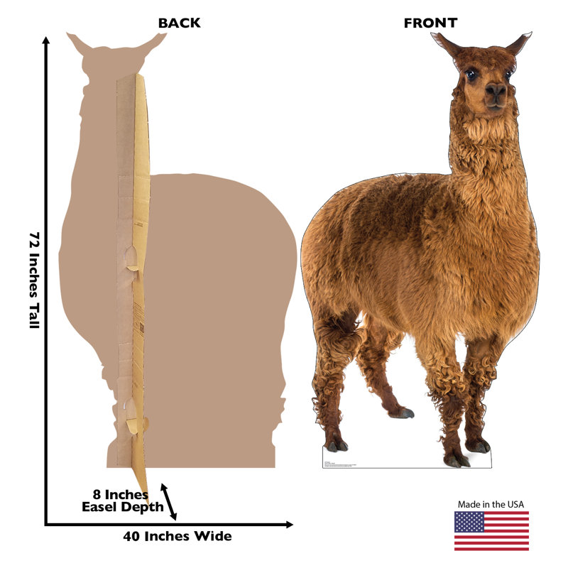 Accroche en carton llama