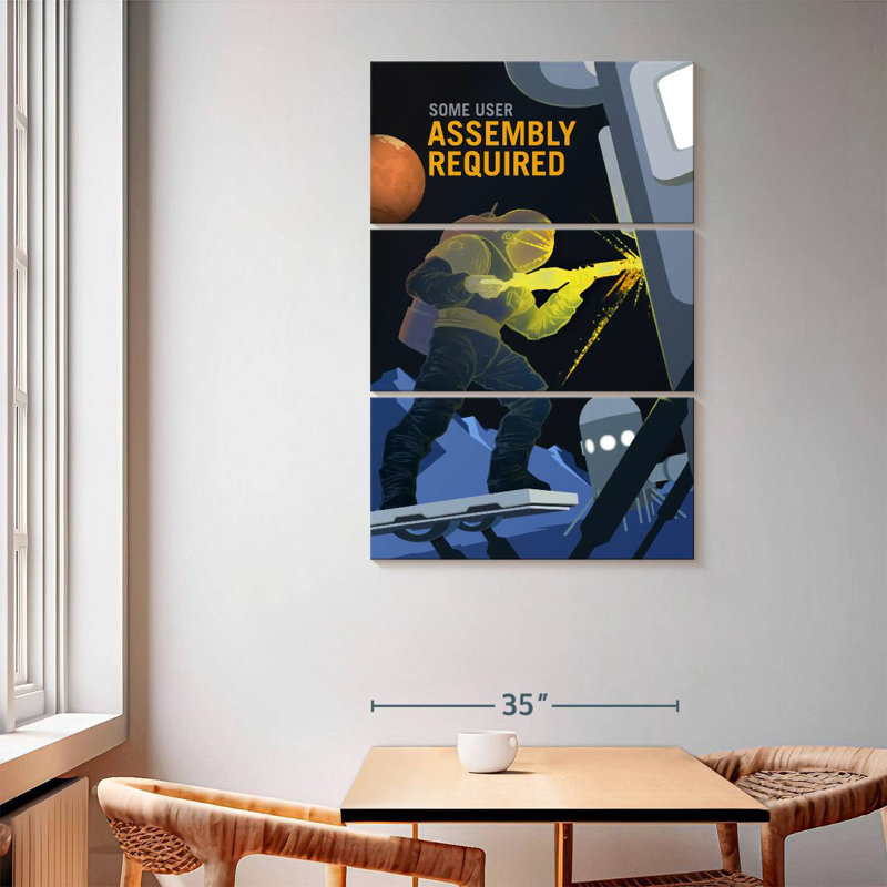 Oberle Mars Explorers Wanted Poster I, 65" H x 42" W