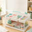 Boîte de rangement en plastique transparent 24 pte avec couvercle, plateaux et séparateurs amovibles, boîte de rangement polyvalente pour la maison et l'école, paquet de 1