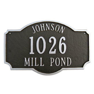 Lexington 3-Line Wall Address Plaque