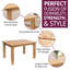 Extendable Oak Solid Wood Base Dining Table