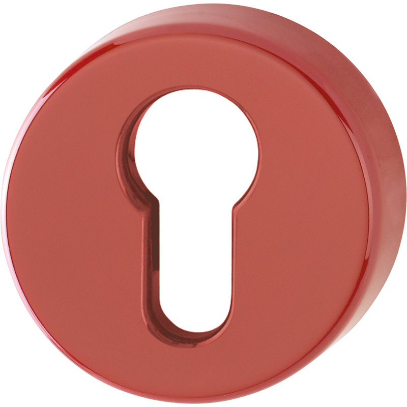 Amarni Brescia Euro Profile Escutcheon (Pair), Ruby Red