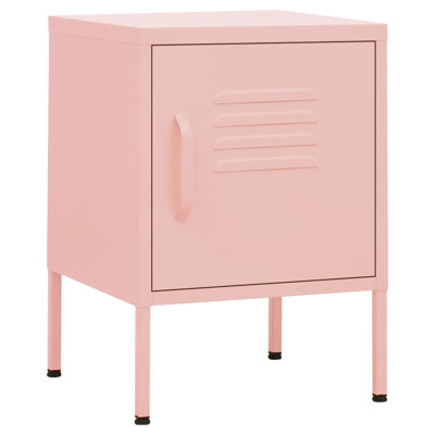 Izzabel 35cm W Steel Bedside Table