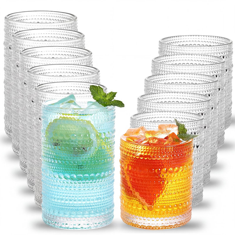 Ensemble de verres à gin 12 oz, 12 oz et verres à cocktail 10 oz