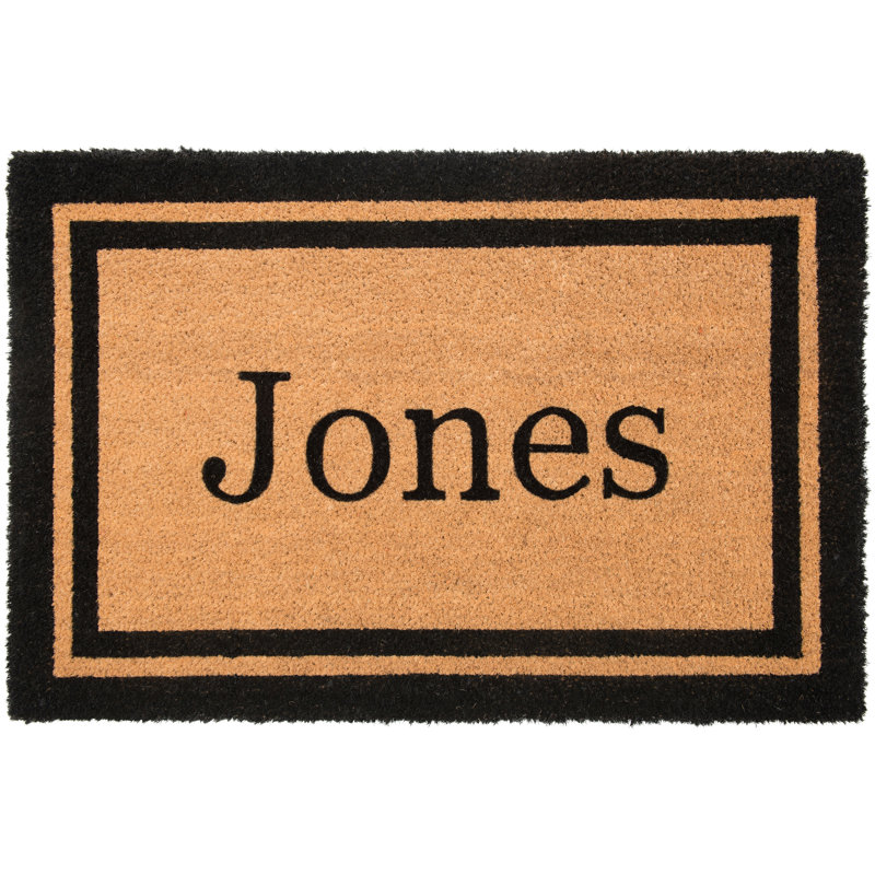 Tapis de porte pour l'extérieur YourOwn Custom Welcome 36 po x 22 po, Oui