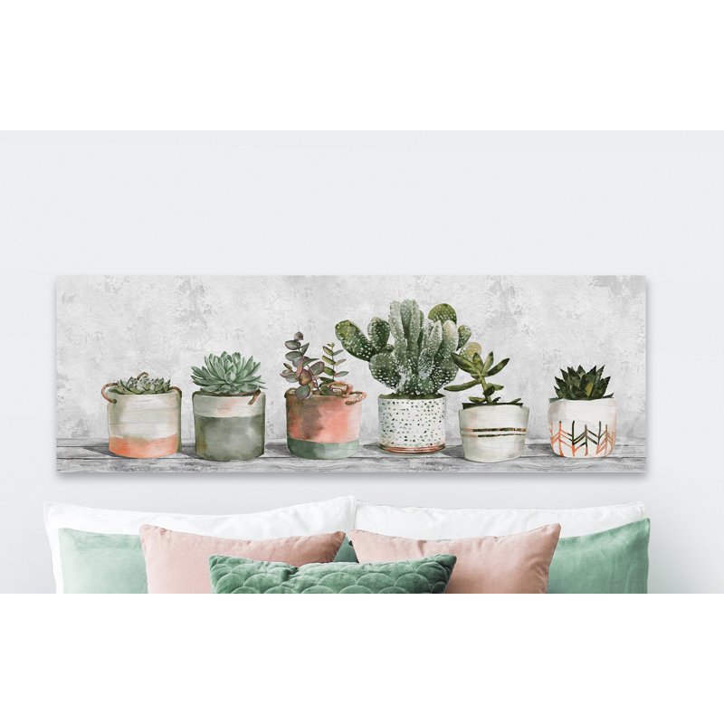 «Stop and Plant», reproduction d'art sur toile tendue, H 10 po x l 30 po x P 1,5 po