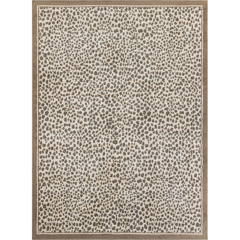 Tapis Pardus Teonni, Brown, Rectangle 9' x 12'