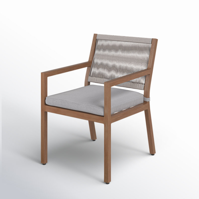 Chaise de salle à manger d'extérieur Maui, Gris