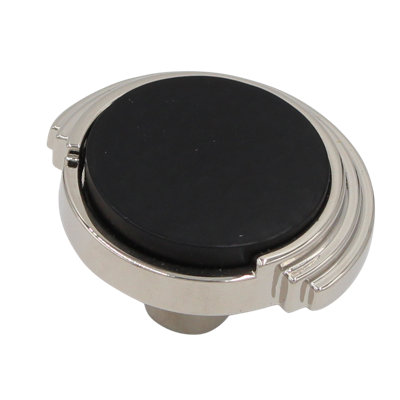 Oversized Planished 1 3/4 Length Abstract Knob