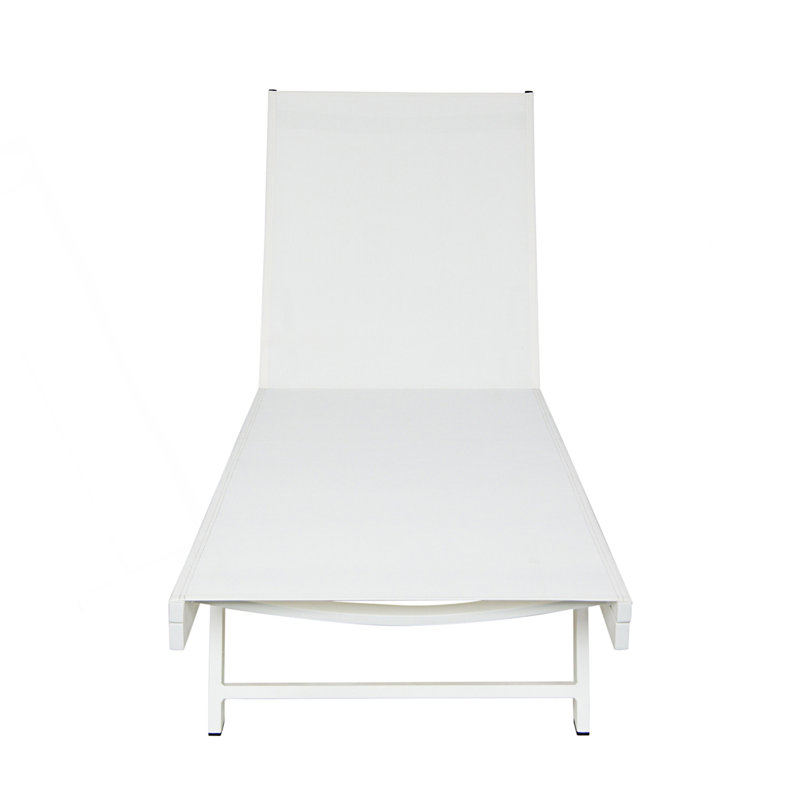 White Chaise Lounge, 1, White