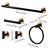 5-Piece Stainless Steel Wall Mounted Bathroom Towel Rack Set