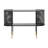 Sykesville Metal Mesh Side Panel 1 Shelf Console Table with Open Centre Storage