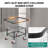 Metal Laundry Cart with Wheels-91884187