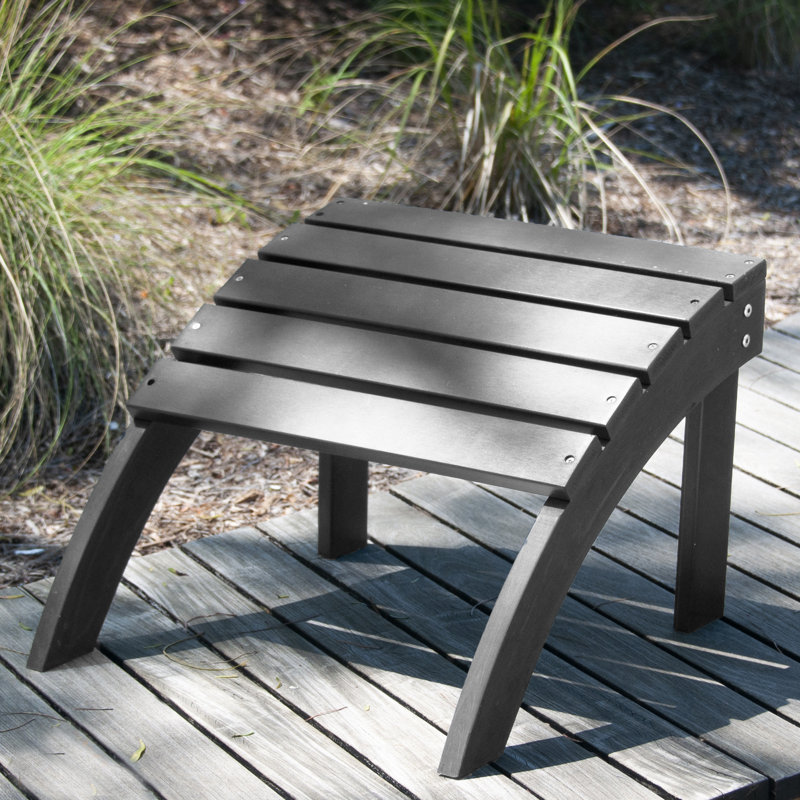 Repose-pieds d'extérieur PolyTEAK Adirondack, gris