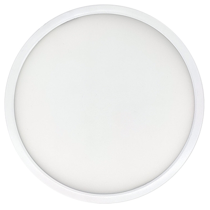 7 in.Round 10.3-Watt 3000K LED Flush Mount Light, 1150 Lumens, White