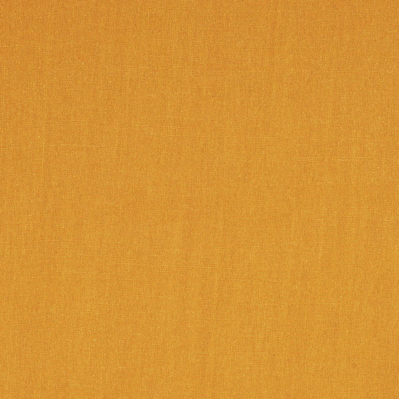 Irandy 100% Linen Solid Colour Bedspread, W180 x L240cm, Yellow