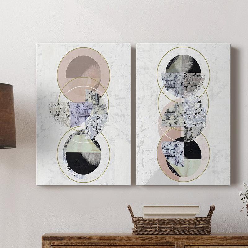 Inner Circles I-Premium Gallery Wrapped Canvas -Ready to Hang
